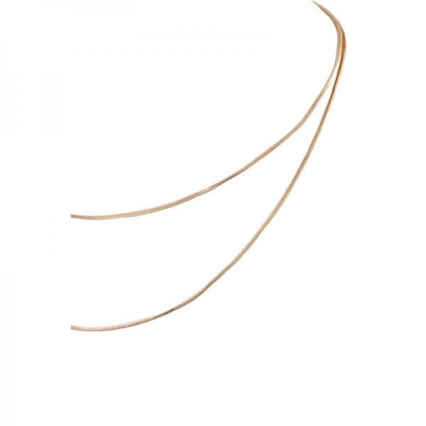 Square Chain Long Necklace